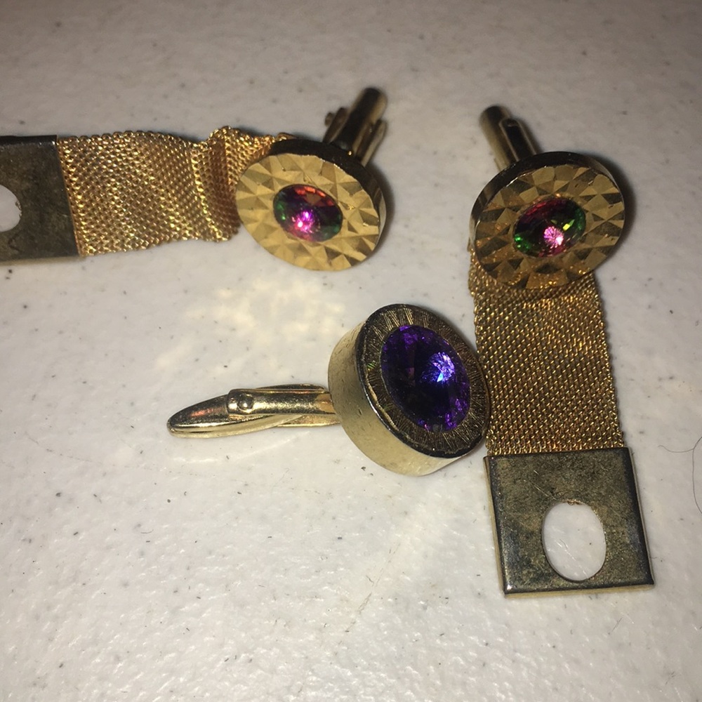 Brass cufflinks